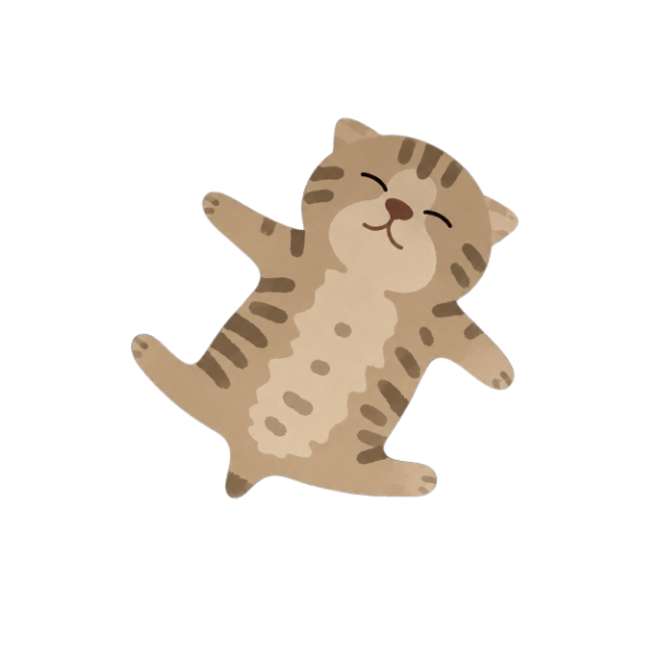 a happy dancing cat