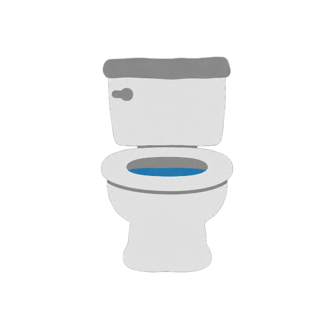 toilet, tap to flush